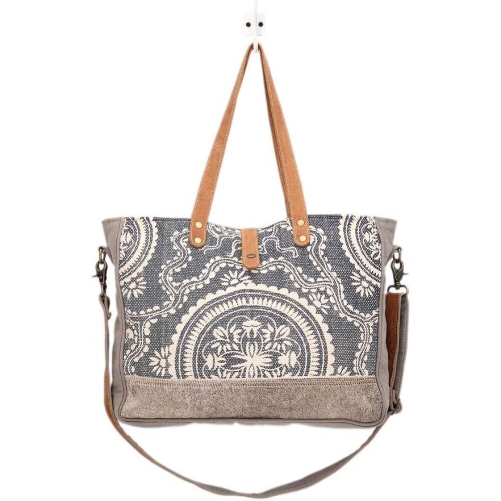 Canvas Purse for Women Lightweight Zipper Travel Shoulder Bag - Picture 5 of 6